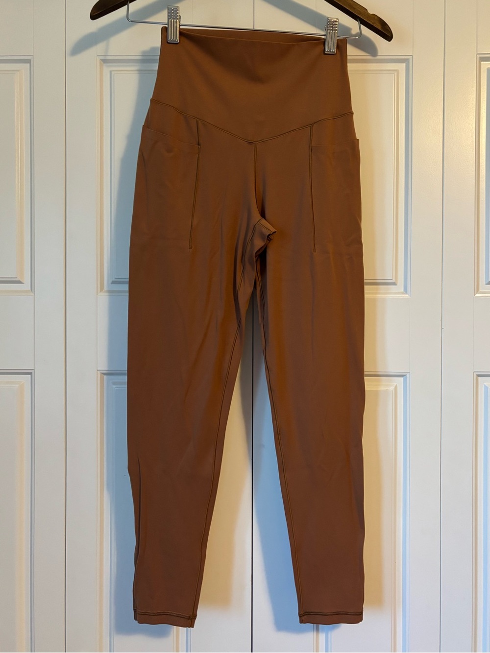 aerie, high waisted brown leggings